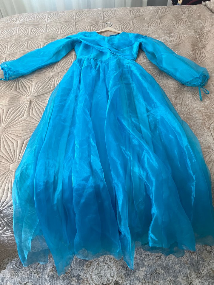 Tesettür  Parlak Bohem  parti bekarlığa veda mezuniyet elbise - Görsel 3