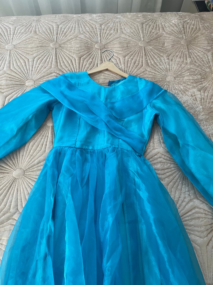 Tesettür  Parlak Bohem  parti bekarlığa veda mezuniyet elbise - Görsel 2