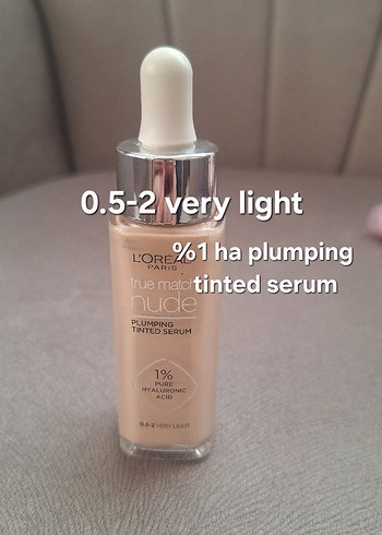 L'Oréal True Match %1 HA Plumping Tinted Serum 0.5-2 very light