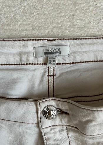 ipekyol Beyaz Regular Fit Kadın Kot Pantolon