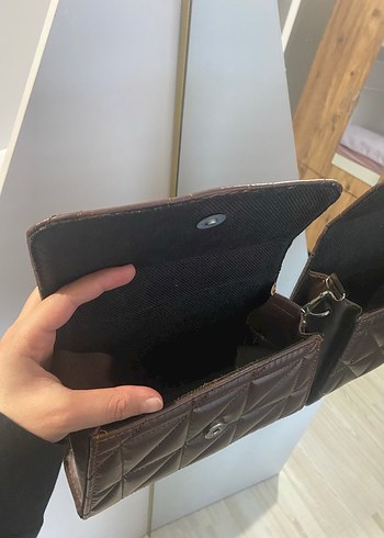 Beden kahverengi Renk Kahverengi Deri Kadın Omuz Çantası
