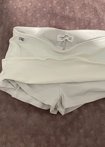 Beyaz mini etek - Görsel 3