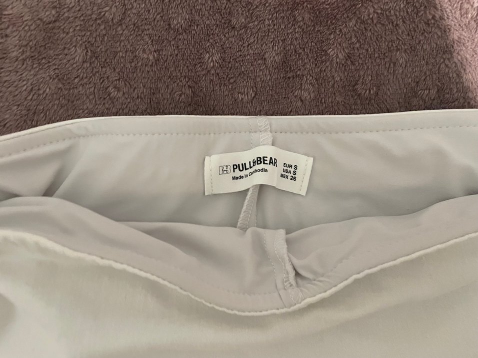 Beyaz mini etek - Görsel 2