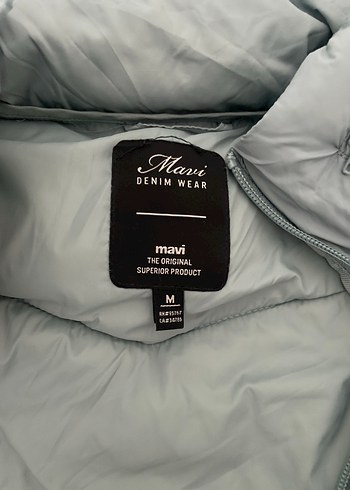 Gri Kadın Kışlık Fermuarlı Mont - Görsel 2