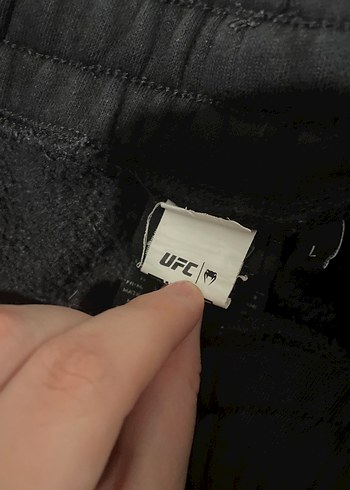 UFC Siyah Erkek Sweatpant Velcro Detaylı - Görsel 2