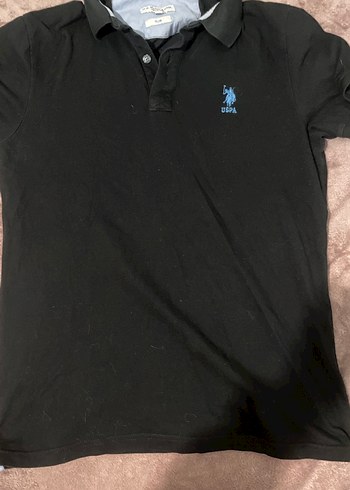 Siyah Erkek Denim Polo Tişört - Görsel 2