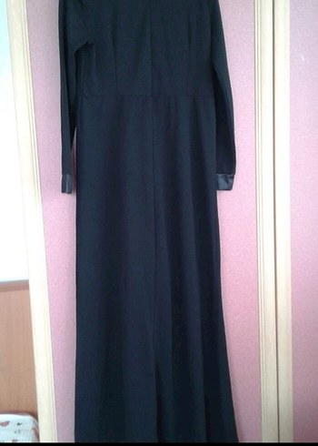Diğer Siyah Uzun Kollu Gotik Ofis Elbisesi