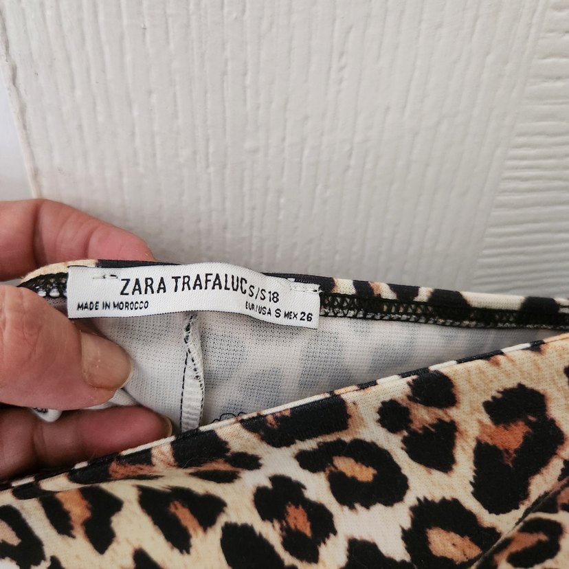 Leopar Desenli V Yaka Midi Elbise - Görsel 4