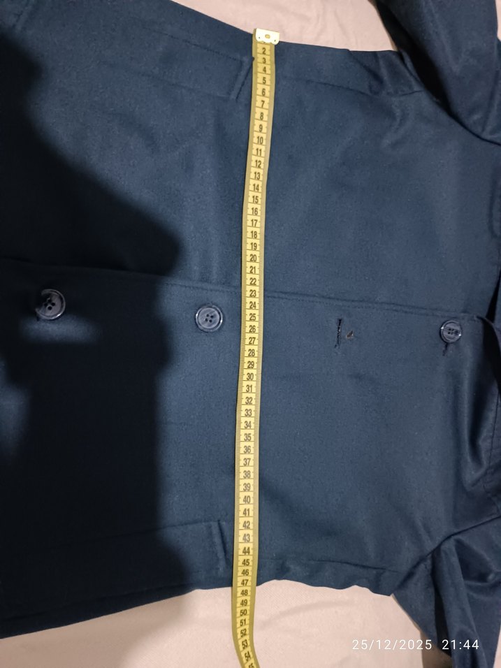 Düğmeli Erkek Lacivert Kaban - Görsel 4