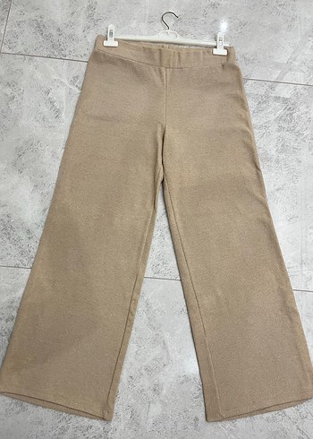 Bej Kadın Örme Pantolon