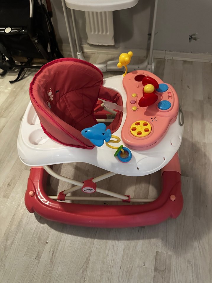 Pembe Renkli Bebek Yürüteci - Görsel 3