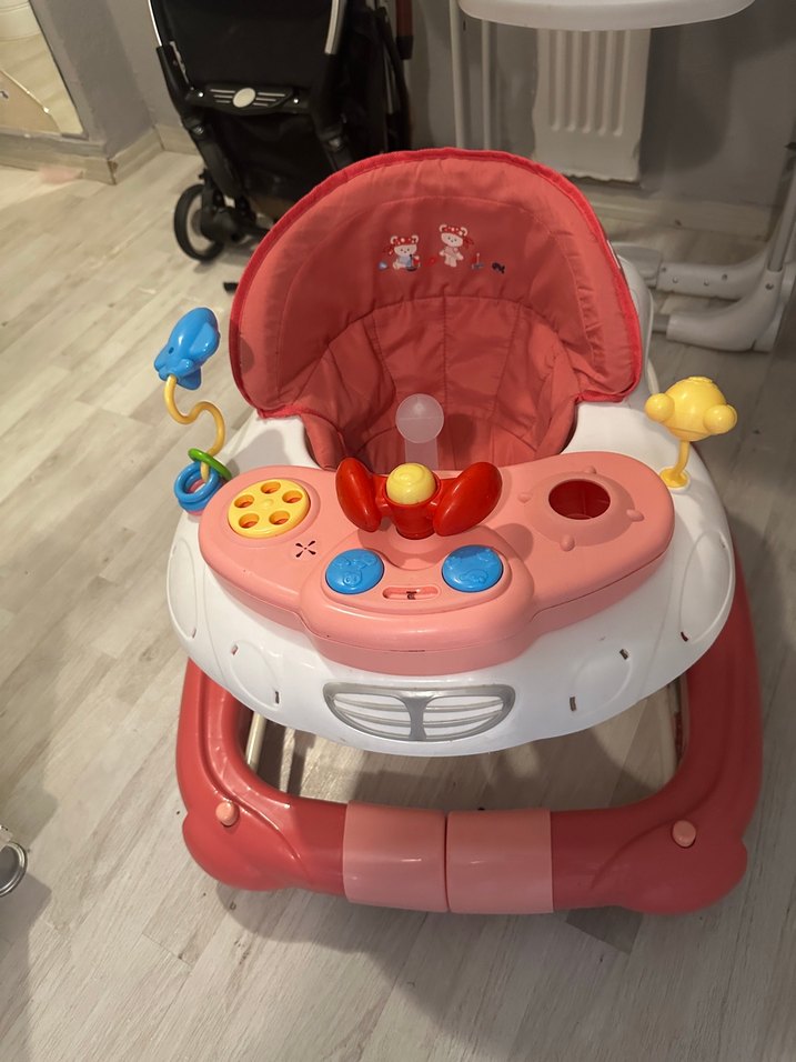 Pembe Renkli Bebek Yürüteci - Görsel 2
