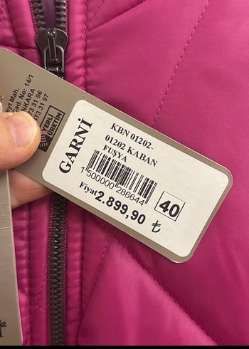 Fermuarlı Uzun Pembe Kışlık Kadın Mont Garni - Görsel 2