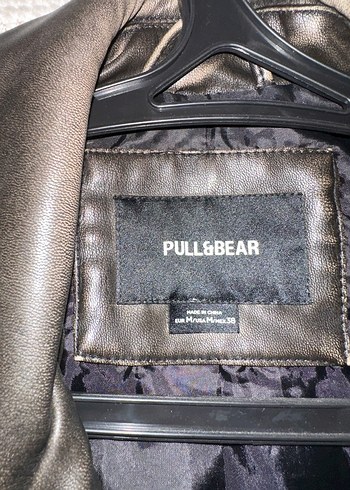 Unisex pullbear eskitme model Deri Biker Ceket - Görsel 2