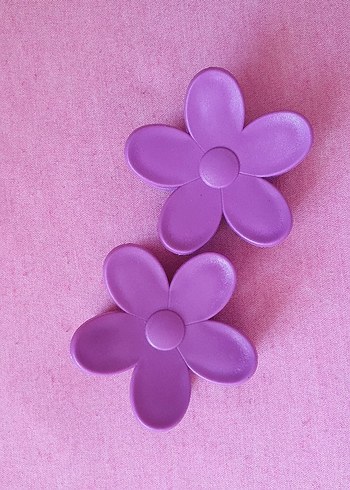 Diğer Pastel Mor Çiçekli toka