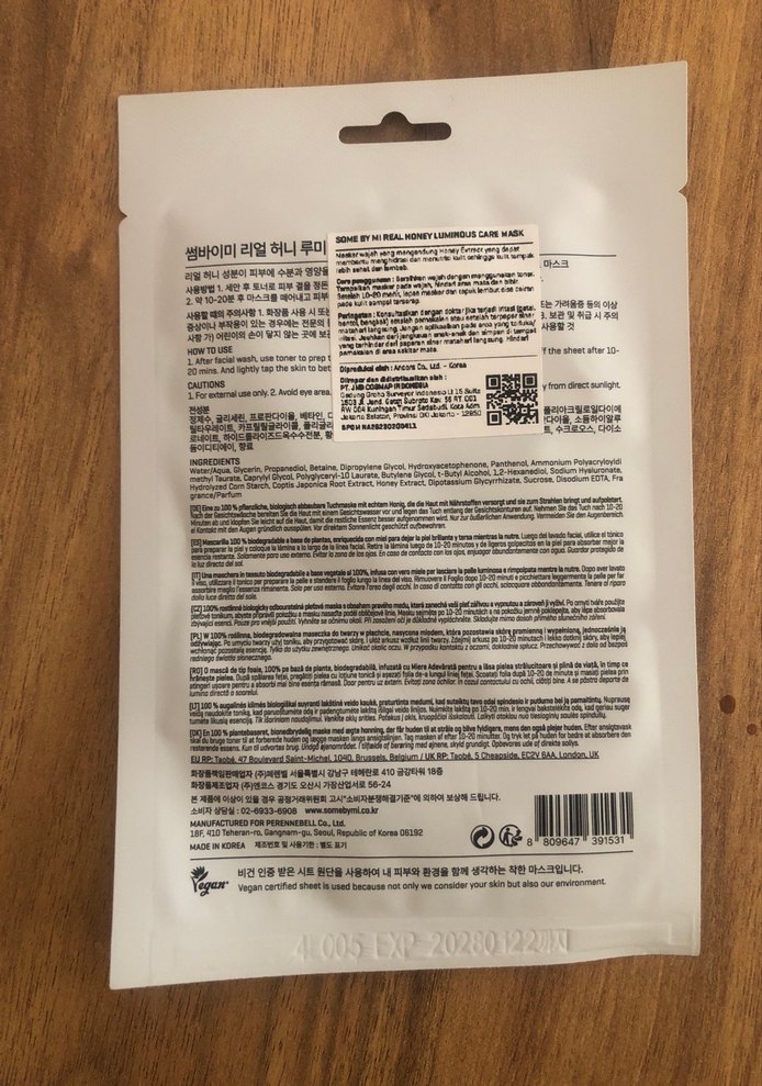 SOMEBYMI Gerçek Bal Besleyici Maske - Görsel 2