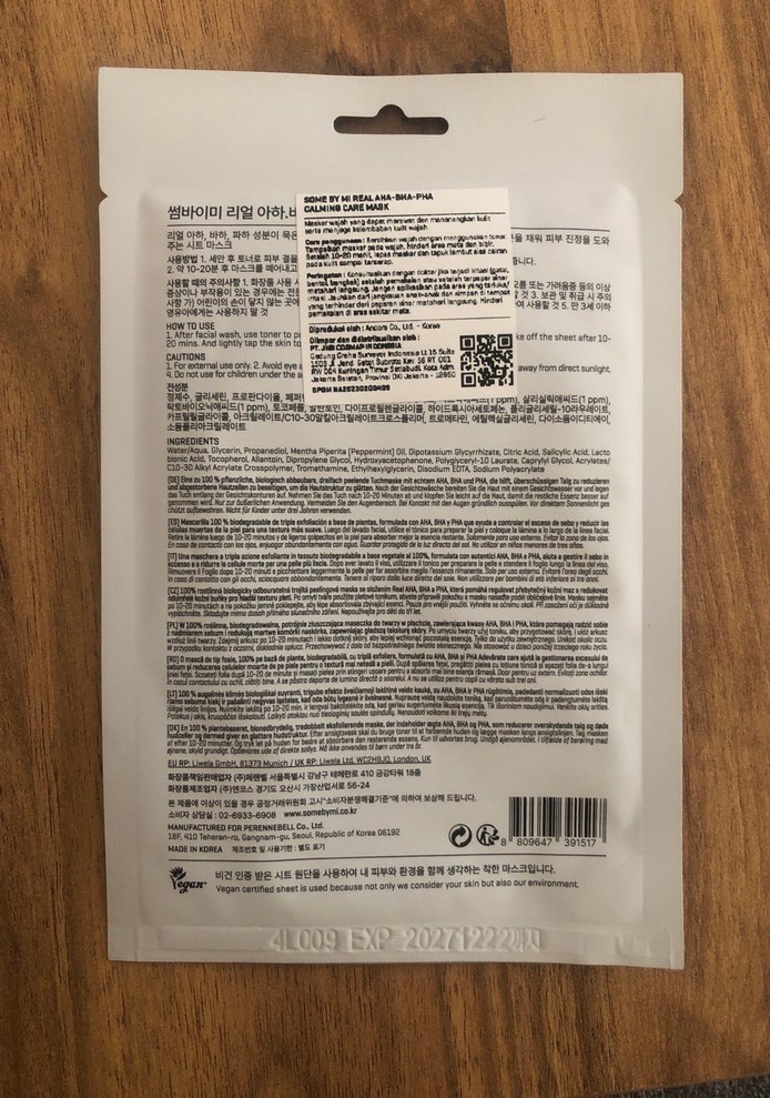 SOME BY MI Real AHA.BHA.PHA Rahatlatıcı Maske - Görsel 2
