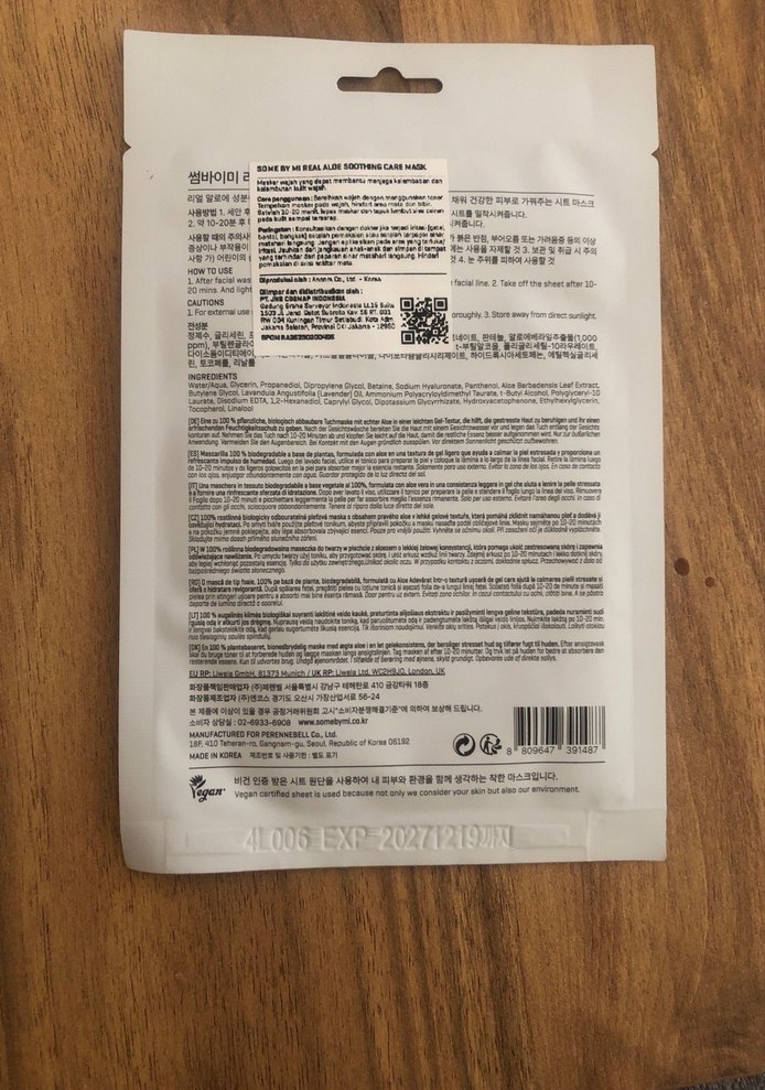 SomeByMi Real Aloe Rahatlatıcı Maske 20g - Görsel 2