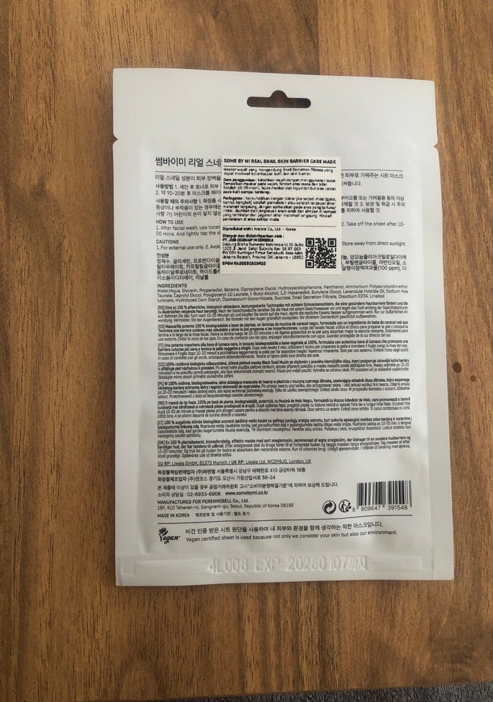 SOMEBYMI Real Snail Nemlendirici Maske - Görsel 2