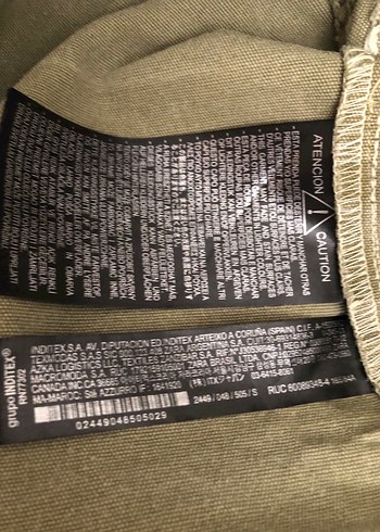 Zara Kadın Haki Kamuflaj Desenli Midi Ceket - Görsel 6