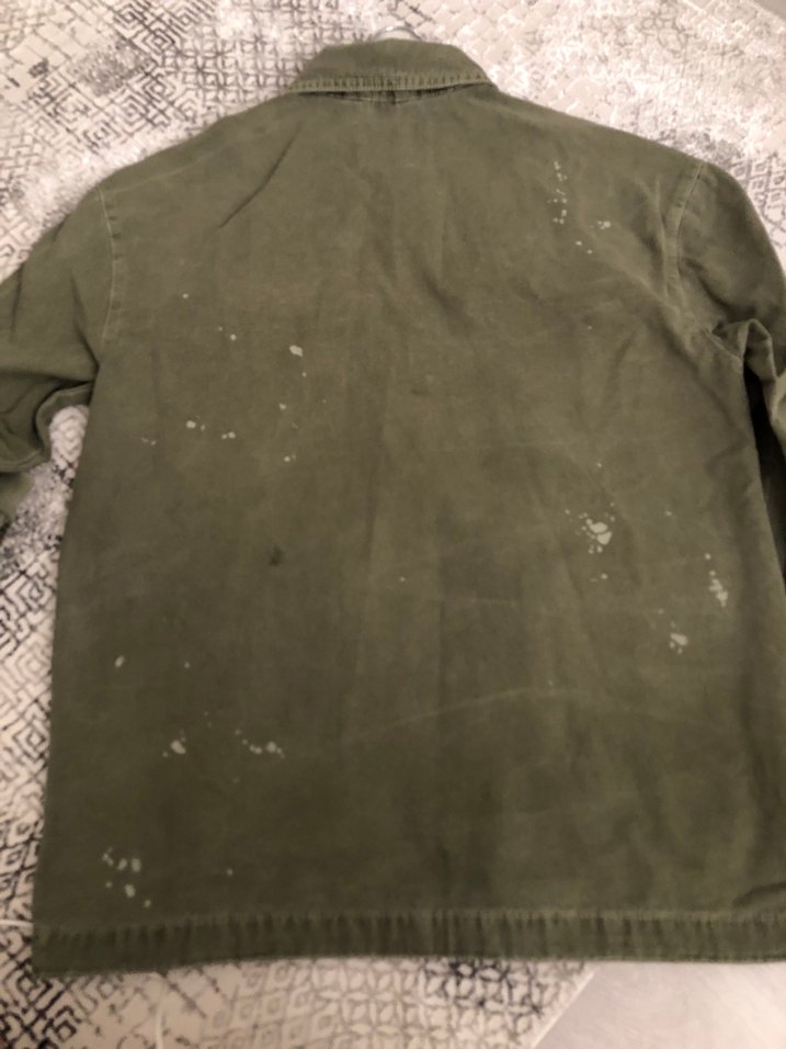 Zara Kadın Haki Kamuflaj Desenli Midi Ceket - Görsel 5