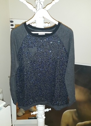 PULL&BEAR; Payet İşlemeli Spor Şık Sweat