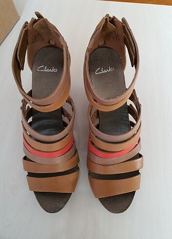 41,5 Beden camel Renk Clarks dolgu taban sandalet 41,5