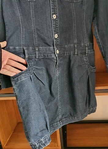 l Beden lacivert Renk RAINBOW JEAN ELBISE M/L