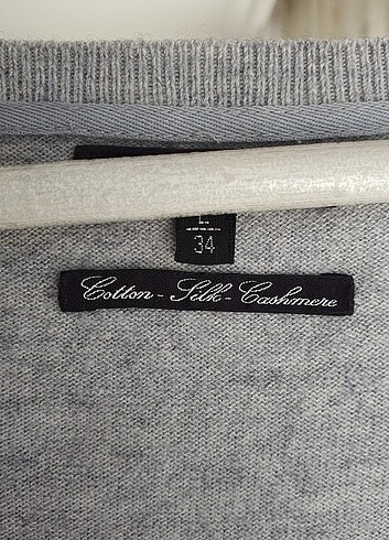 l Beden gri Renk Massimo Dutti İpek koton spor elbise L