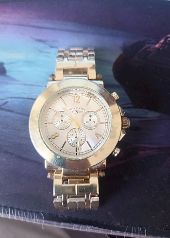 Aqua Di Polo 1987 Altın Zincir Detaylı Kadın Saati - Görsel 2