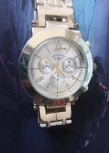 Aqua Di Polo 1987 Altın Zincir Detaylı Kadın Saati - Görsel 4