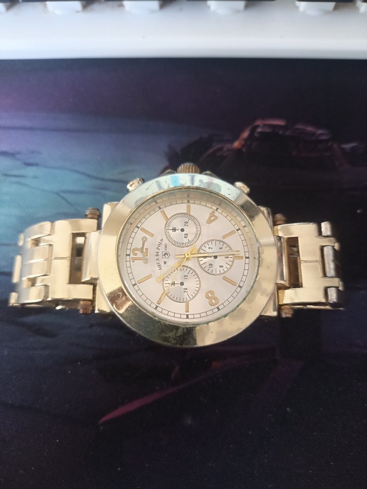 Aqua Di Polo 1987 Altın Zincir Detaylı Kadın Saati - Görsel 3