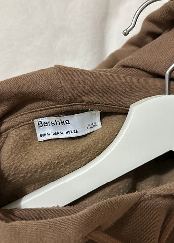 m Beden kahverengi Renk Bej Renkli Kadın Kapüşonlu Sweatshirt