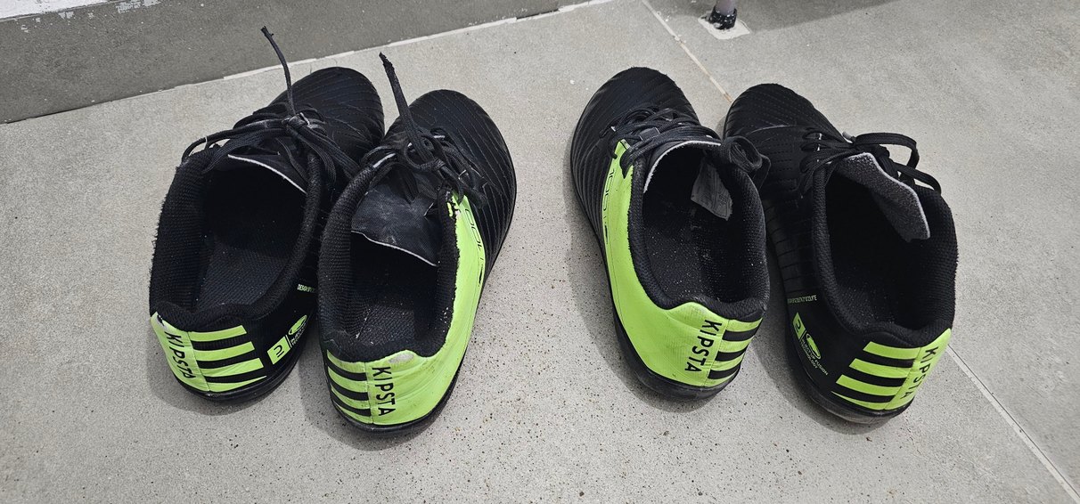 Siyah yeşil renk Erkek Çocuk halı saha kramponu kipsta - Görsel 2