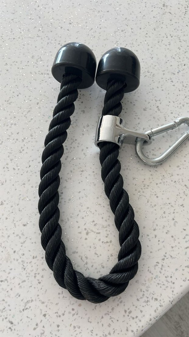 Siyah renk fitness halatı biceps ve triceps için - Görsel 3