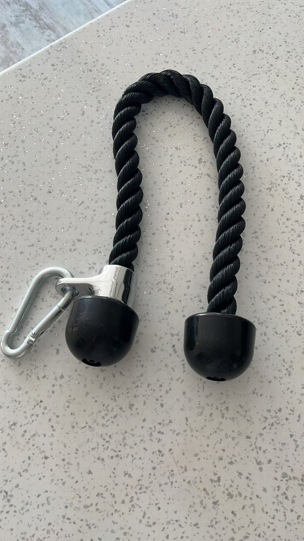 Siyah renk fitness halatı biceps ve triceps için - Görsel 4