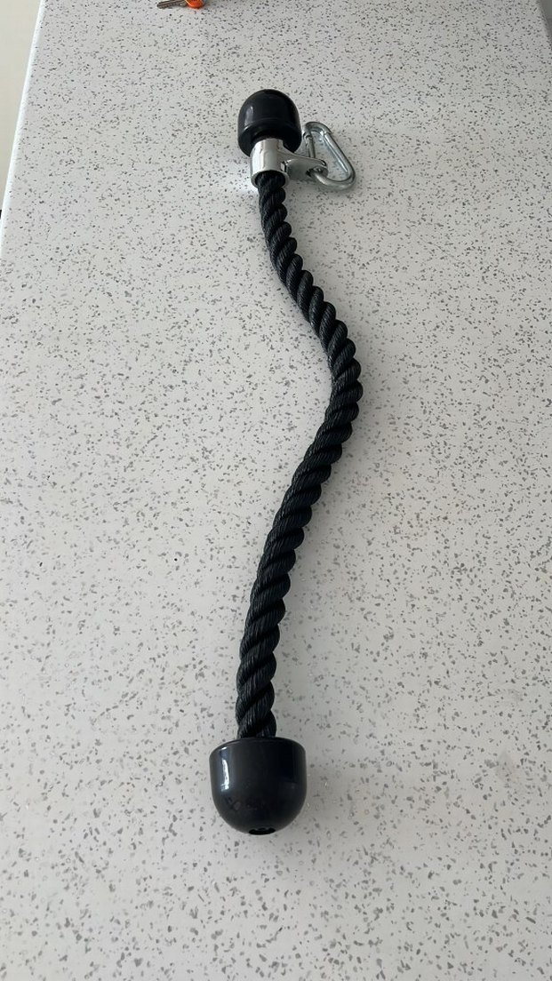 Siyah renk fitness halatı biceps ve triceps için - Görsel 2