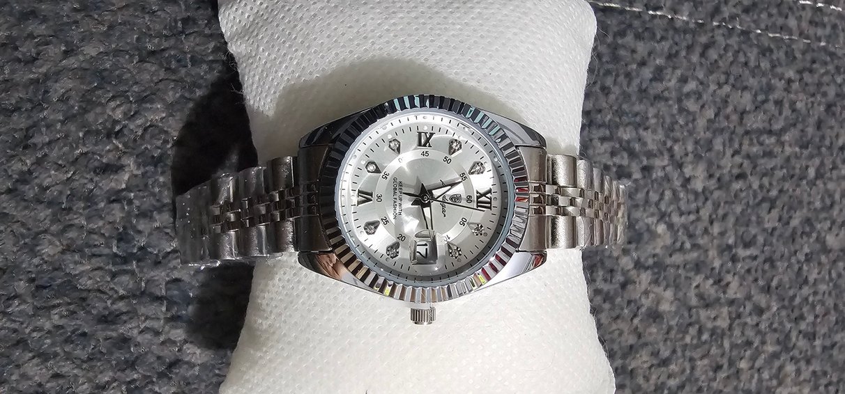 Gri Kadın kolSaati Modern Paris Tarzı - Görsel 5