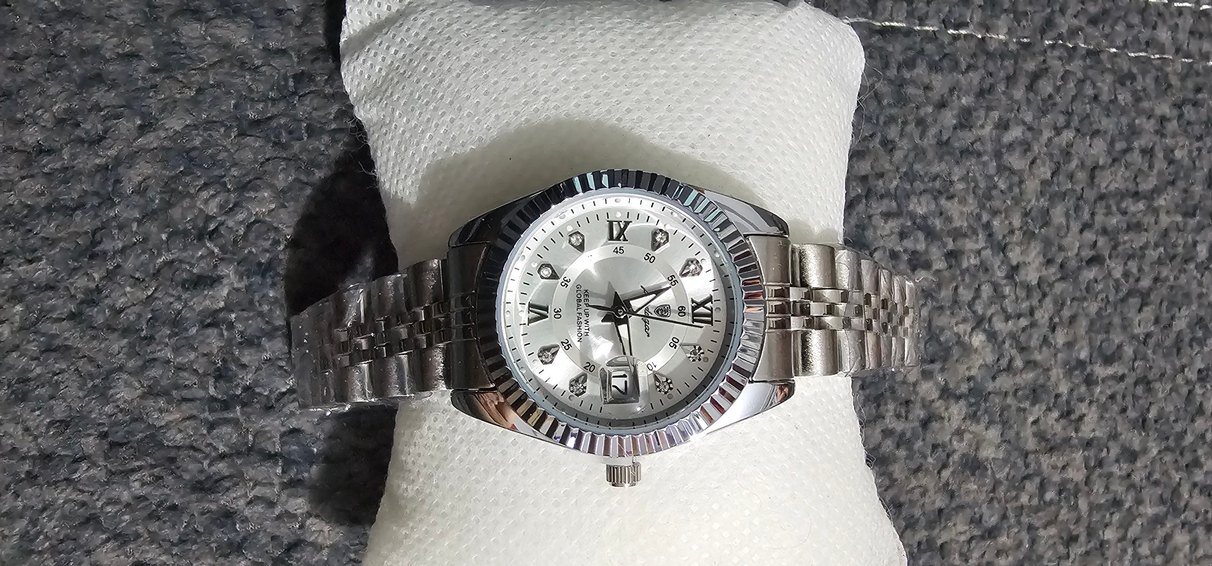 Gri Kadın kolSaati Modern Paris Tarzı - Görsel 3