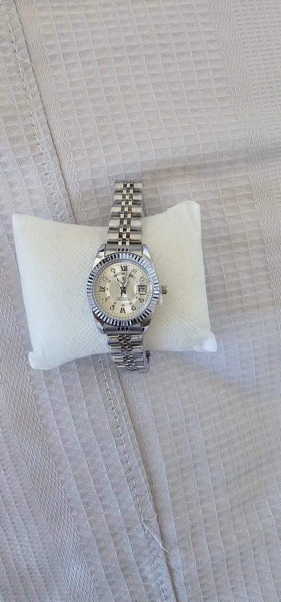 Gri Kadın kolSaati Modern Paris Tarzı - Görsel 2