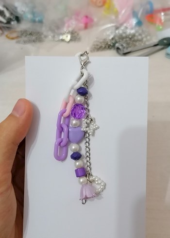 Diğer Charm Anahtarlık Pc süsü Mor