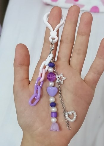 Charm Anahtarlık Pc süsü Mor