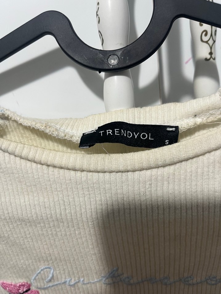 Mavi Pastel Kız Tişörtü, Kısa Kollu, Baskılı - Görsel 3