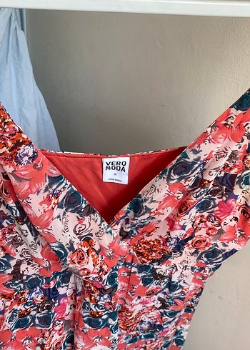 m Beden çeşitli Renk Bohem Çok Renkli Uzun V Yaka Elbise