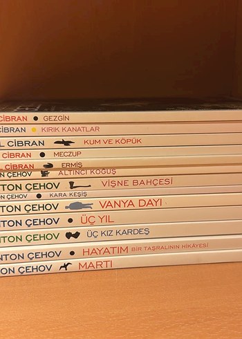 Anton Çehov ve Cibran kitapları