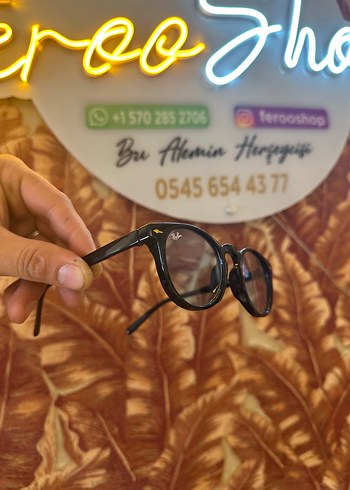 Ray Ban Kahverengi Şeffaf Retro Unisex Güneş Gözlüğü