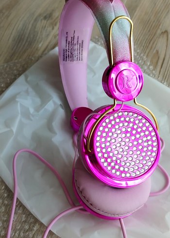 Pembe Renkli Parlak Kulaklık