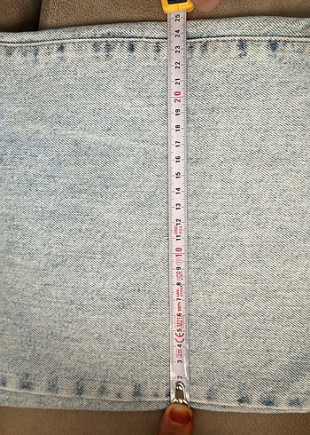 34 Beden Bol Kesim Gri Midi Denim Kadın Jean