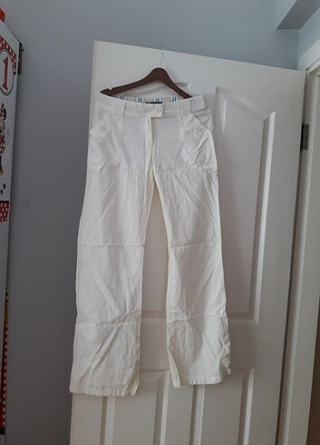 Beyaz pantolon kumaş 