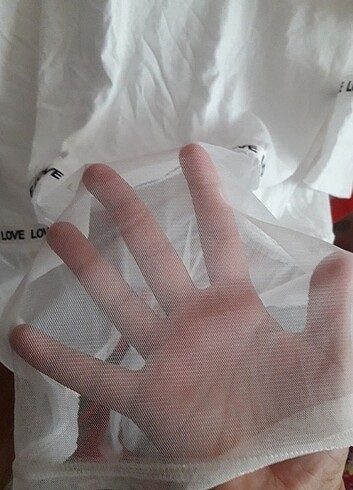 xl Beden beyaz Renk Twist tisort yepyeni